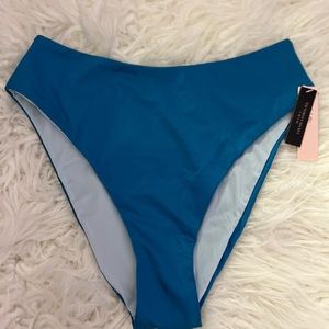 Victoria’s Secret Bikini Bottom High Waist Blue M Brand New